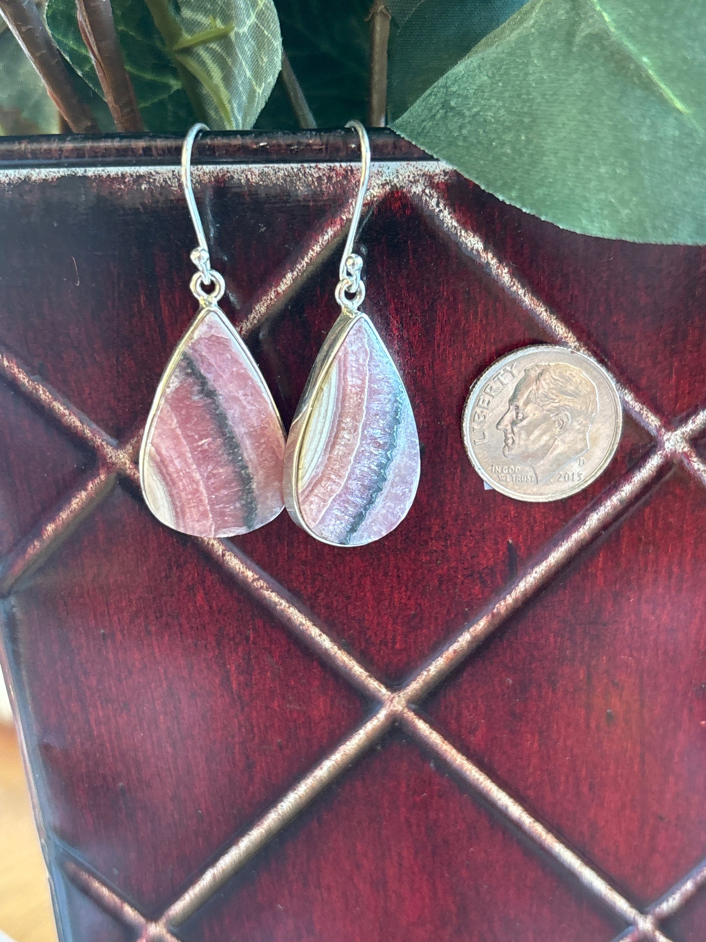 Rhodochrosite Earrings