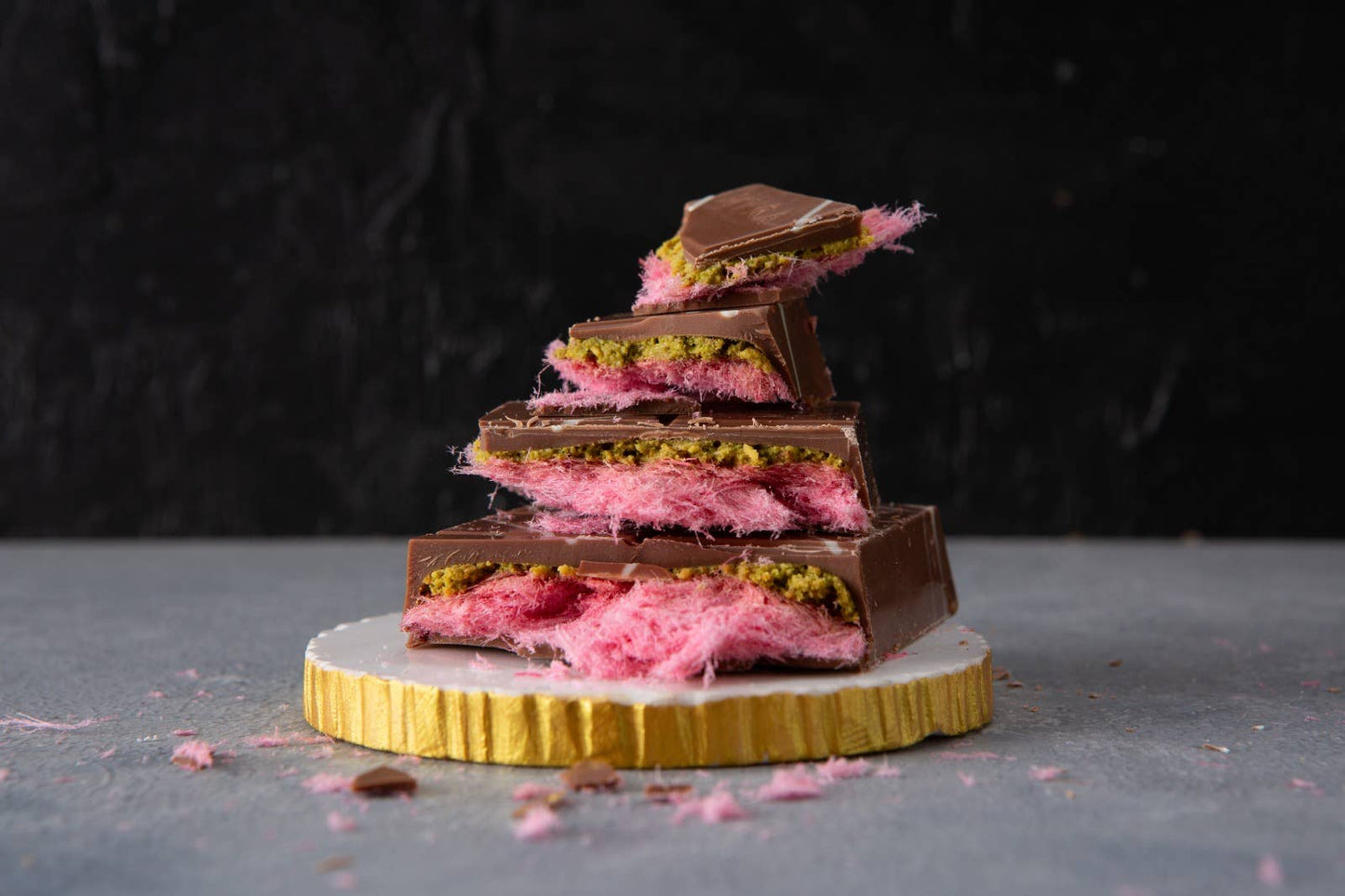 Dubai Chocolate - Pomegranate Cotton Candy
