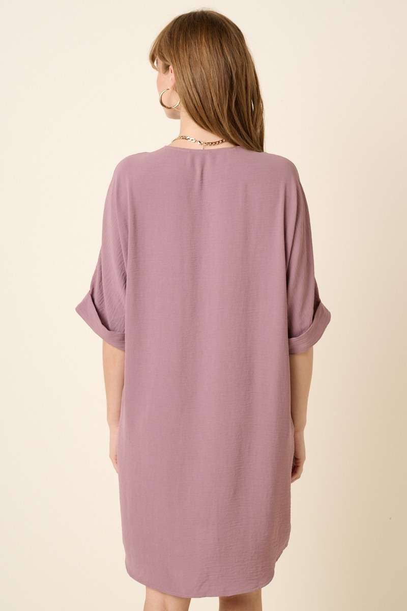 AIRFLOW DOLMAN SLEEVE SHIFT DRESS