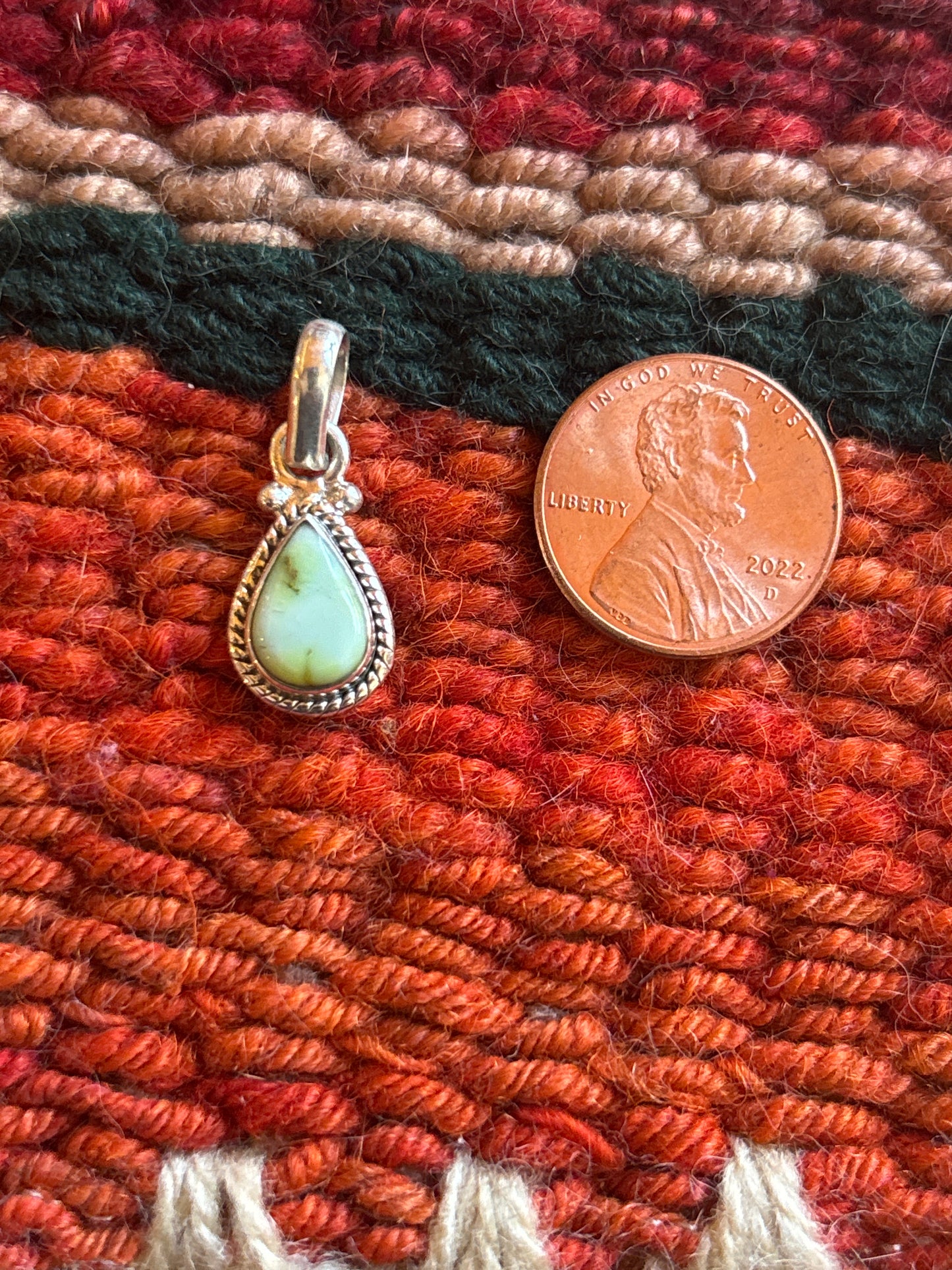 Tiny Palomino Turquoise Pendant