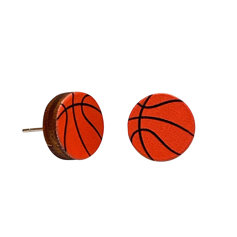 Basketball Stud Earrings