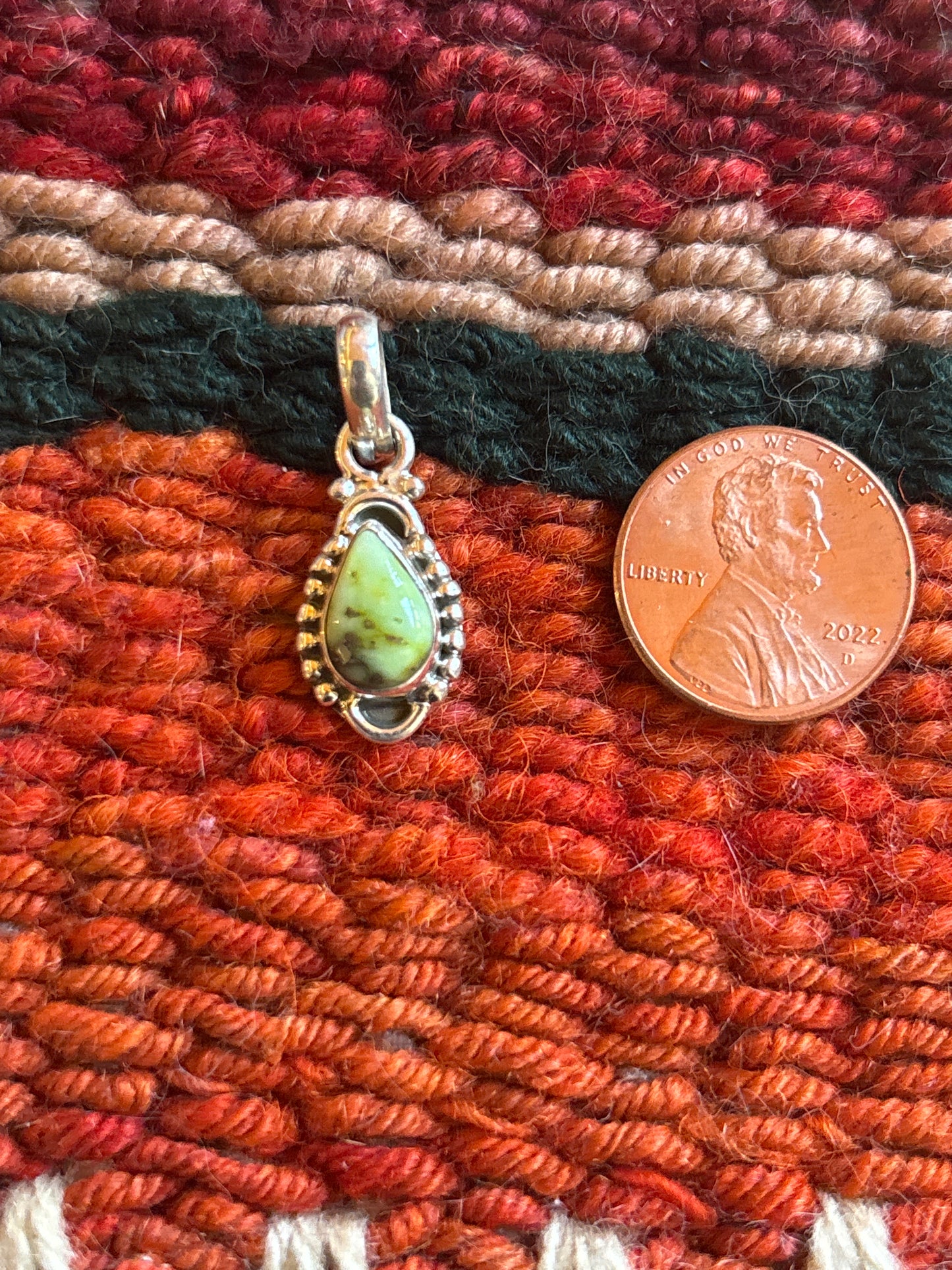Tiny Palomino Turquoise Pendant