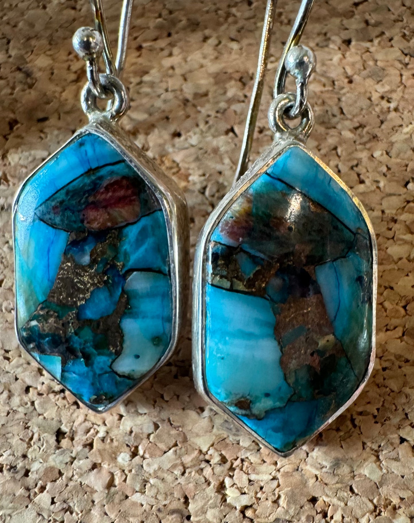 Gemstone Hanging Earrings