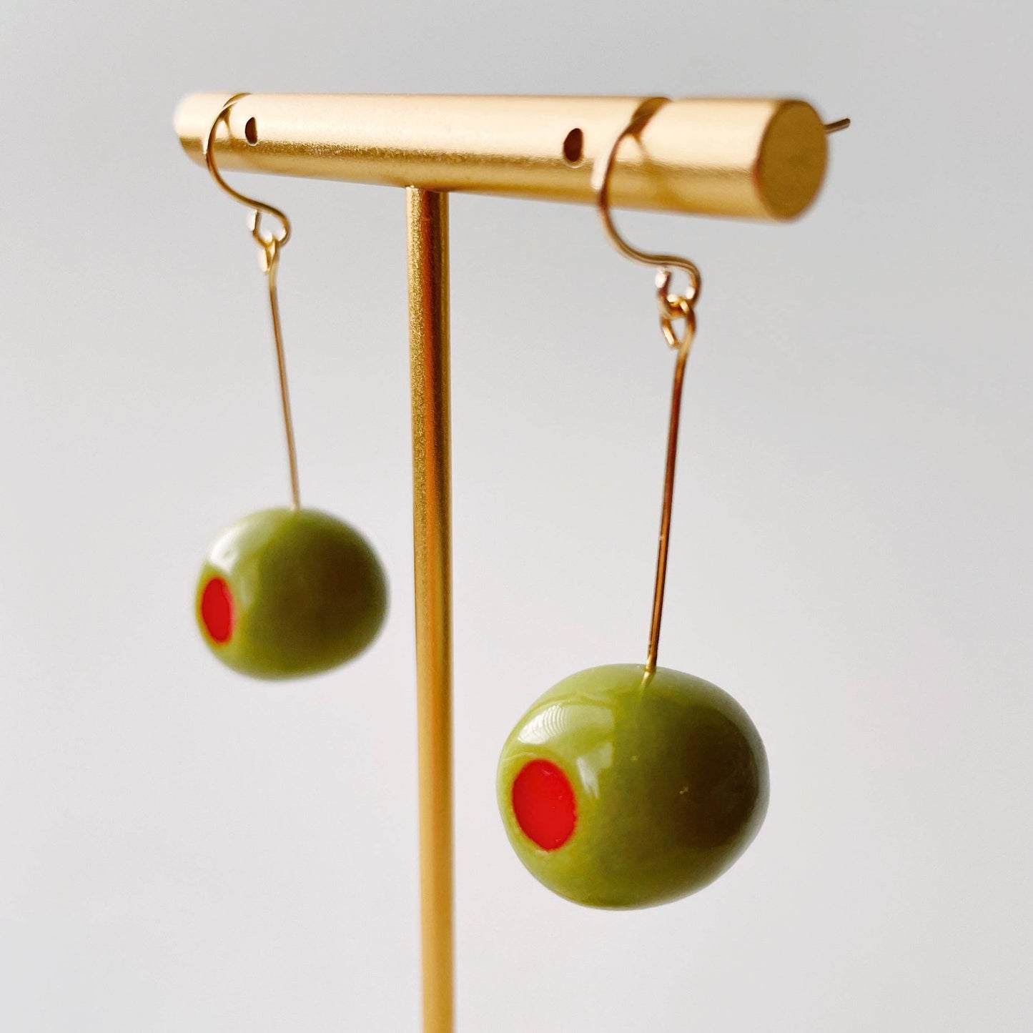 Olive You Dangles | Polymer Earrings