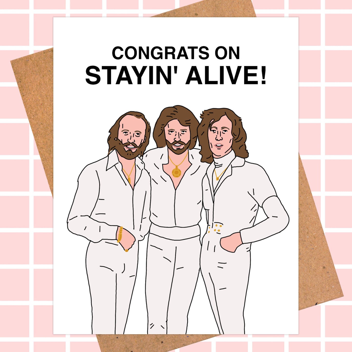 Bee Gees Birthday Card | Music Pop Culture Card