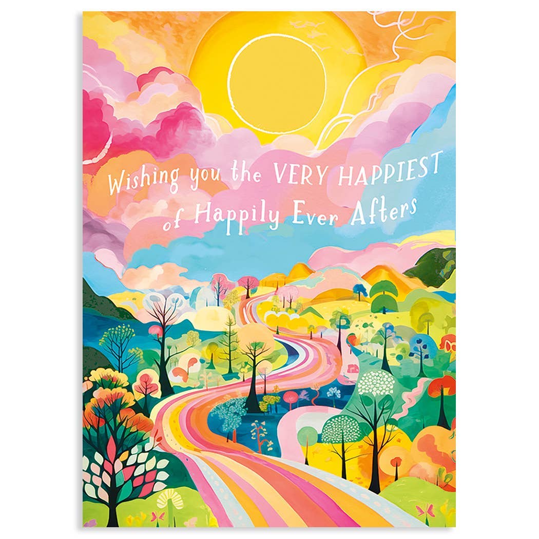 THE HAPPIEST WEDDING GREETING CARD 4.5 x 6.25"