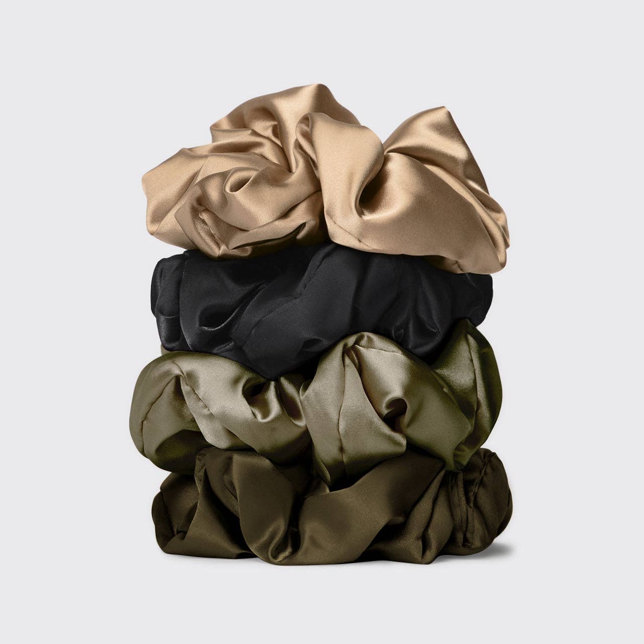 Pillow Scrunchies® in Satin 4pc - Black