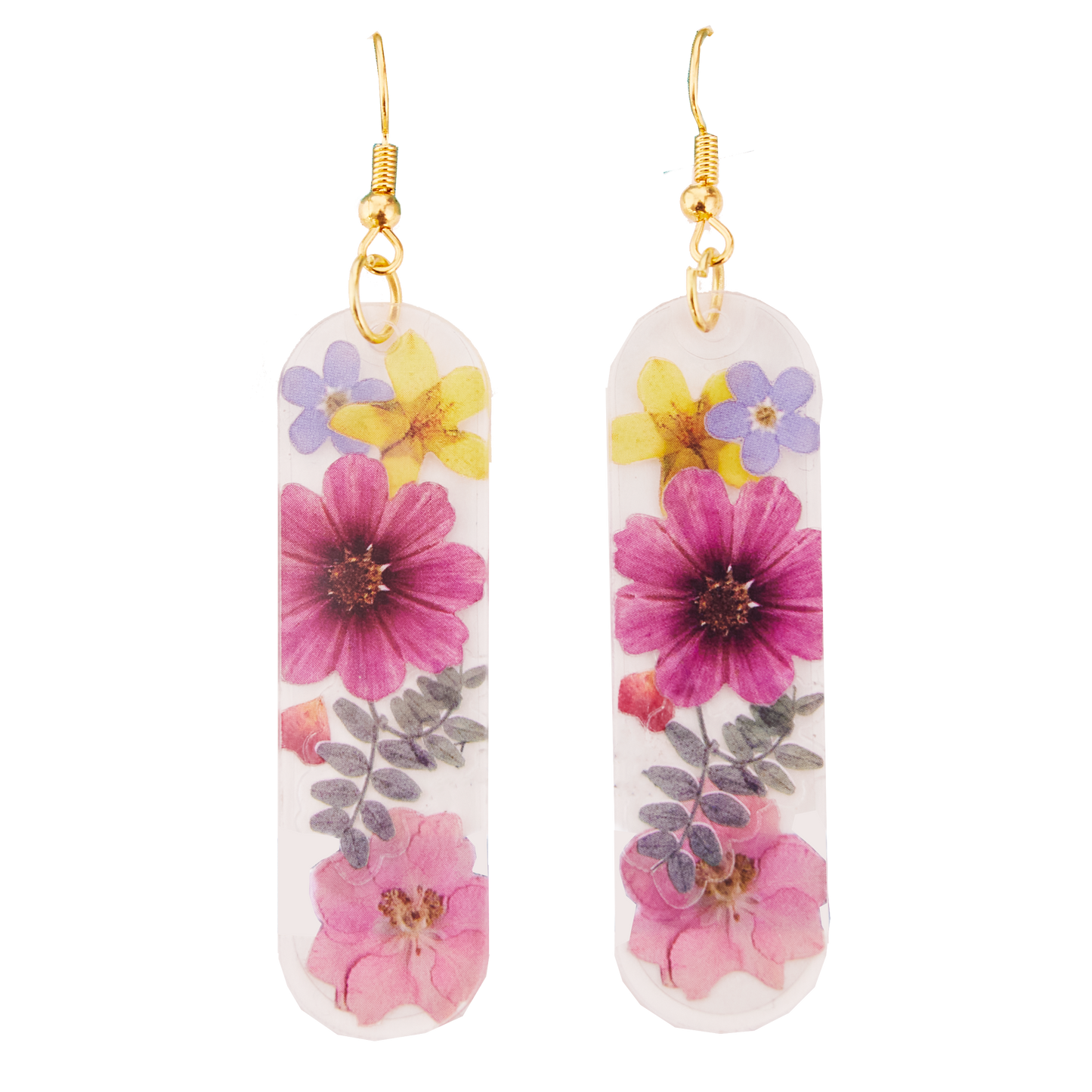 Pressed Floral Earrings - Adult/Kids Craft Kit Makes 3 Pairs
