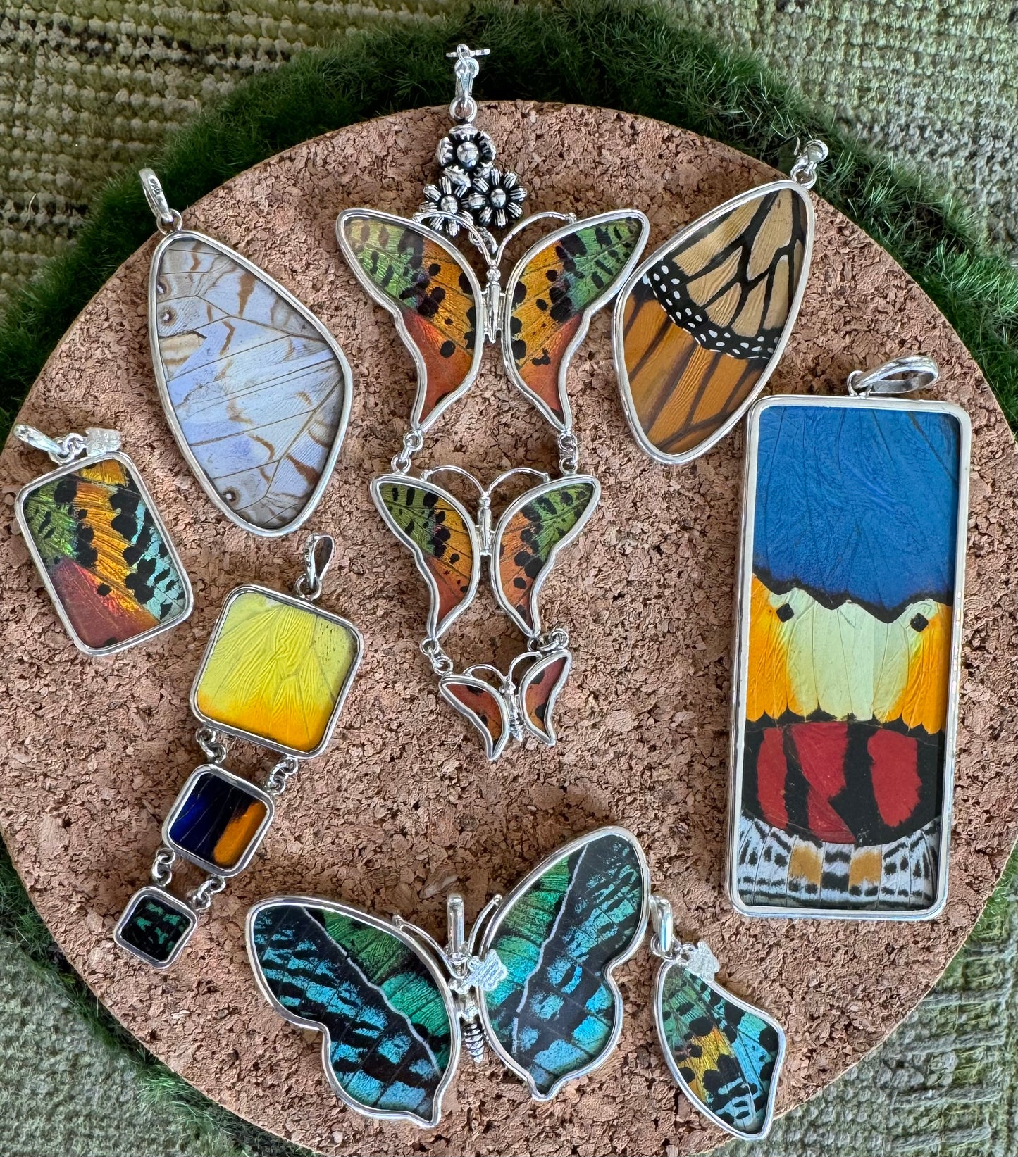 Butterfly Wing Pendants & Bracelets
