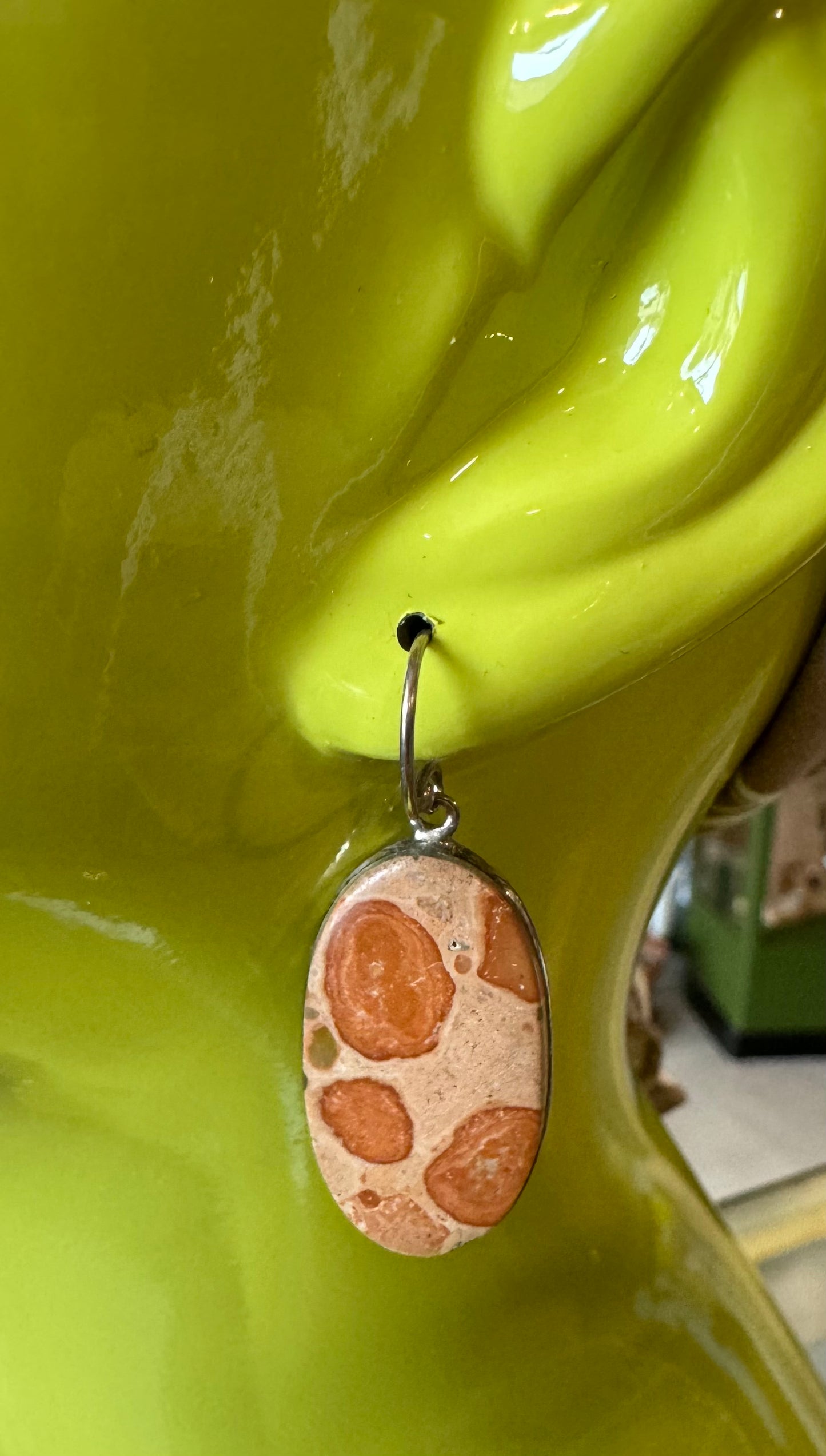 Gemstone Hanging Earrings