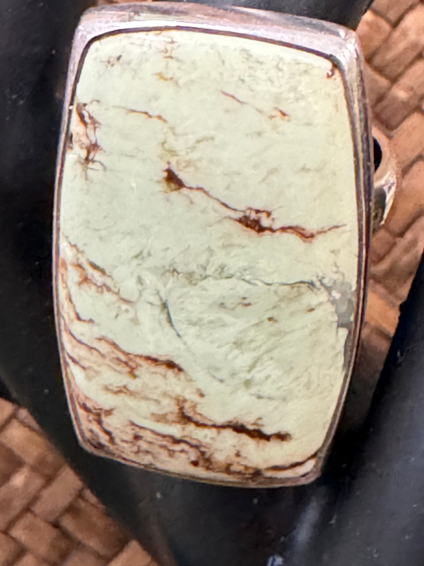 Lemon Chrysoprase Ring | Adjustable