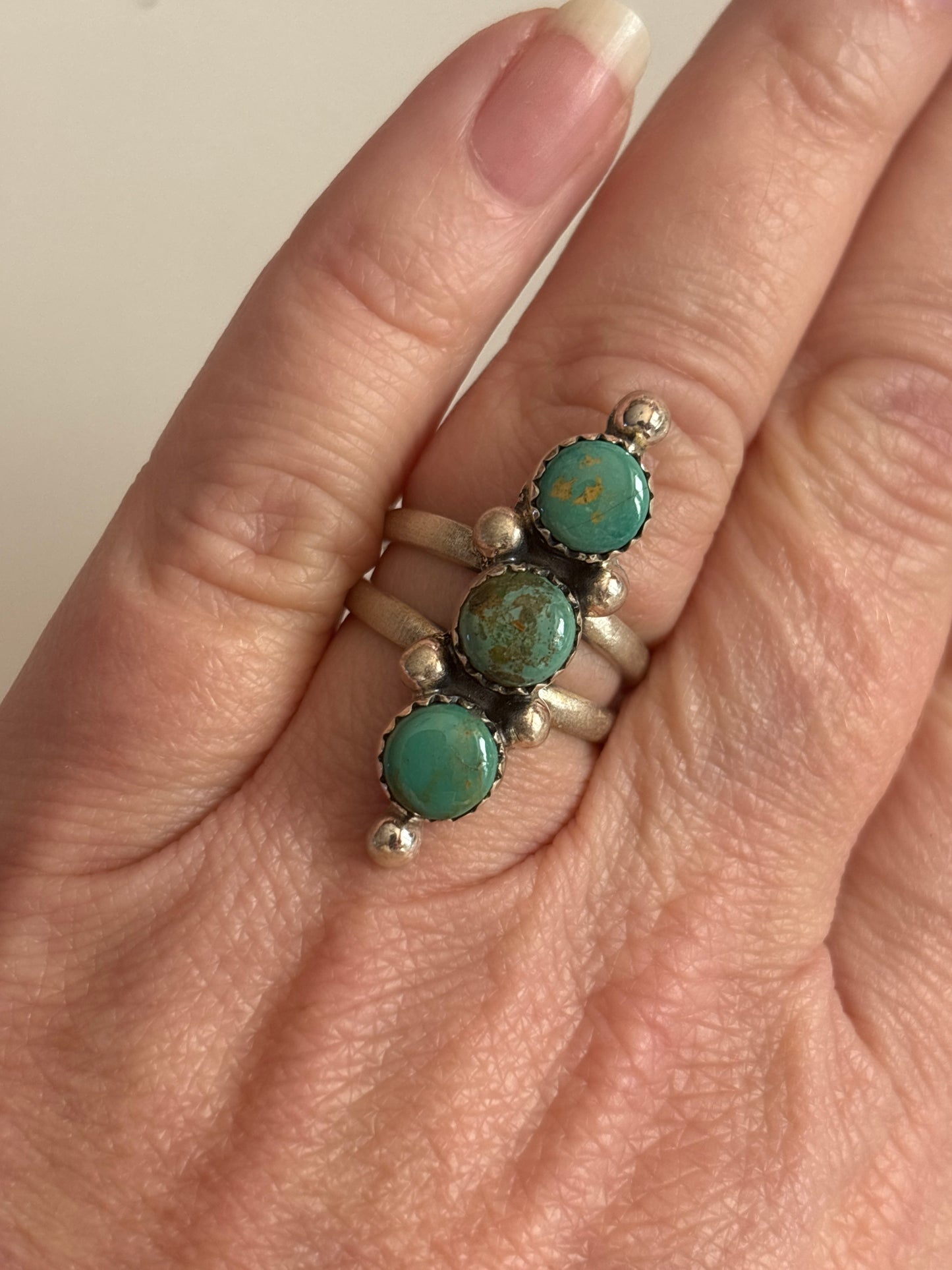 Kingman Turquoise Crawler Ring | Size 8
