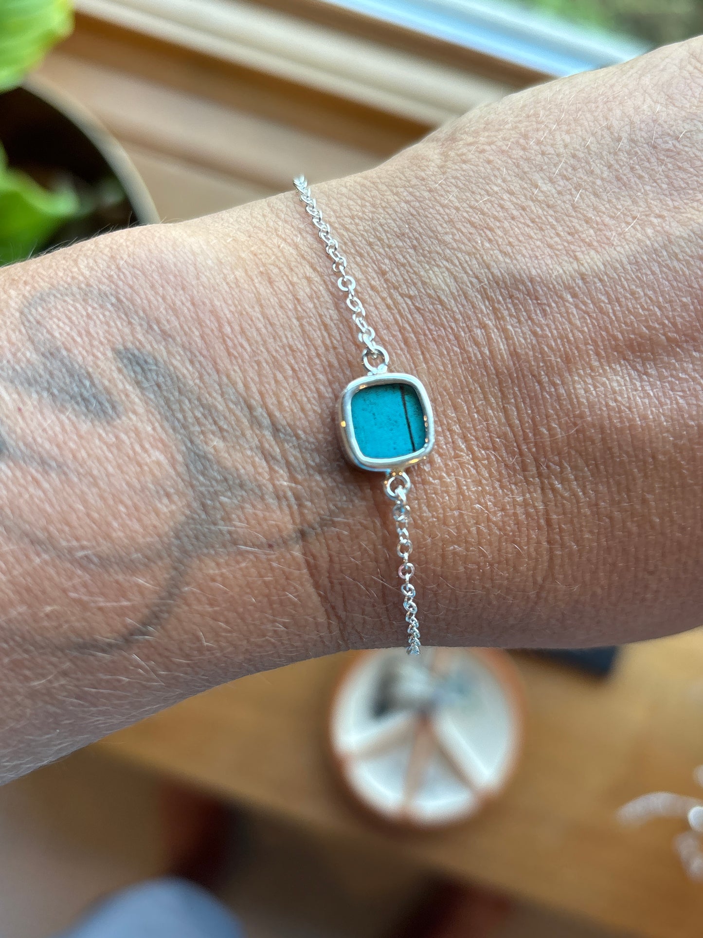 Sterling Butterfly Reversible Bracelet