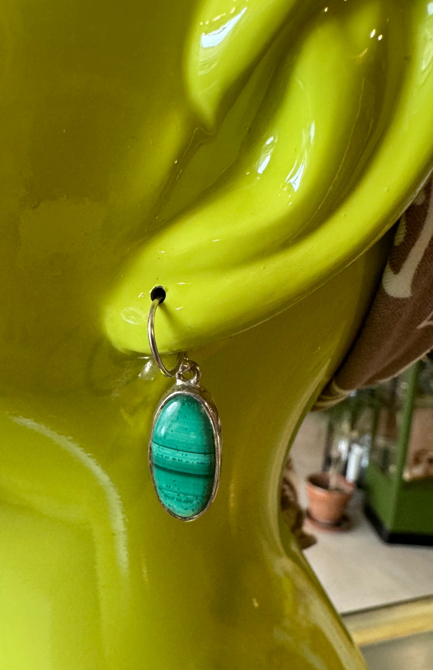 Gemstone Hanging Earrings
