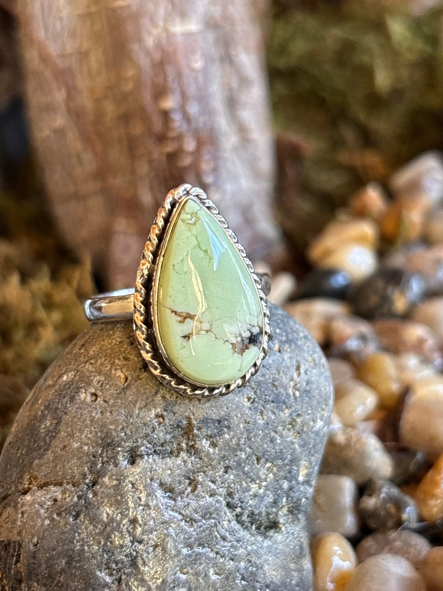 Lemon Chrysoprase Ring | 9.25