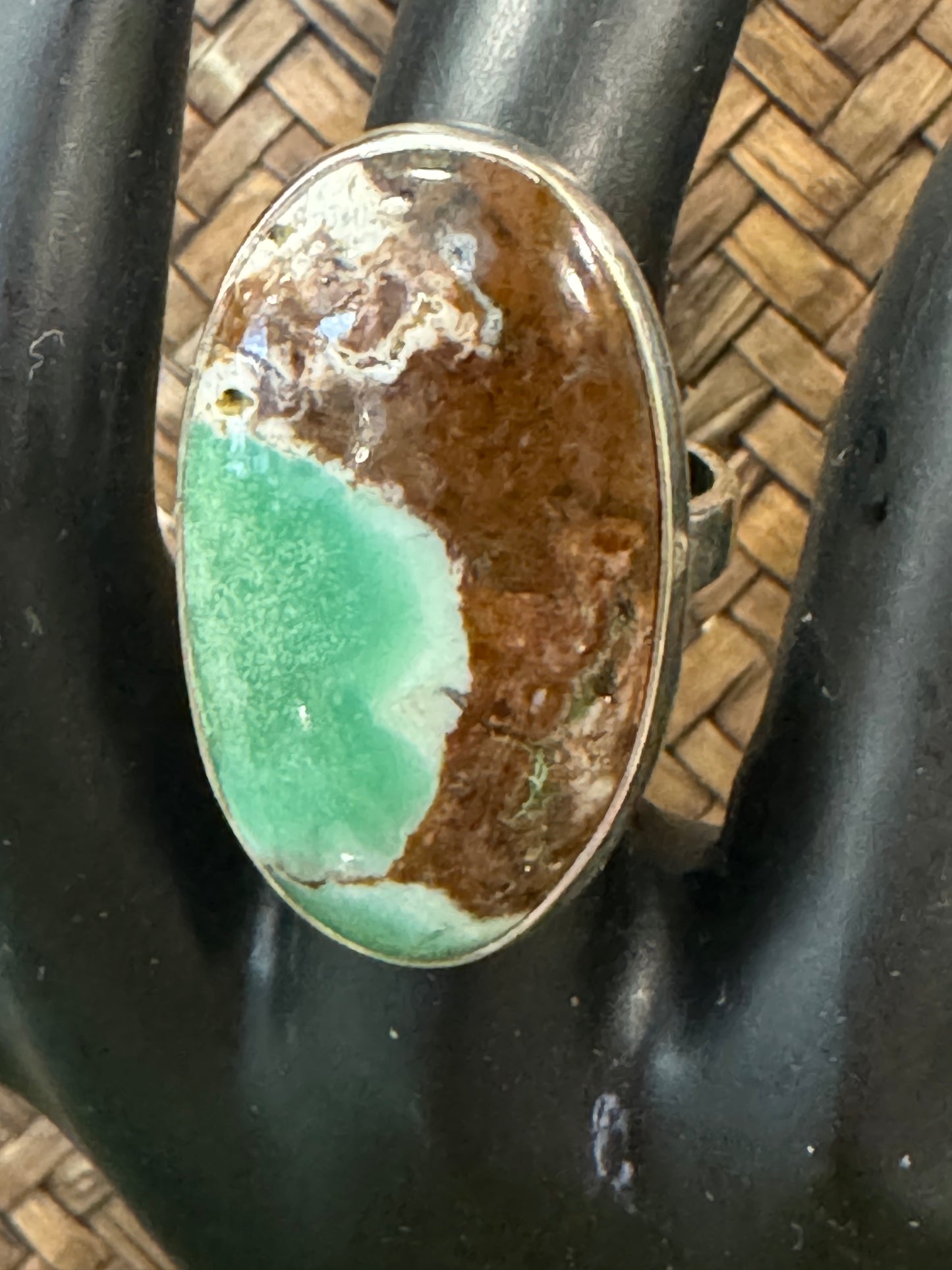 Chrysoprase Ring | Adjustable