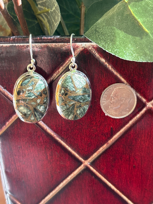 Copper Seraphinite Earrings
