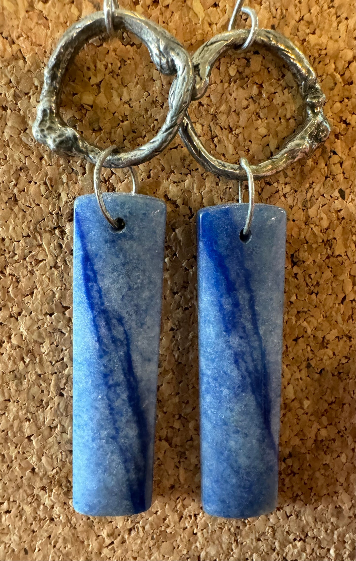 Gemstone Hanging Earrings
