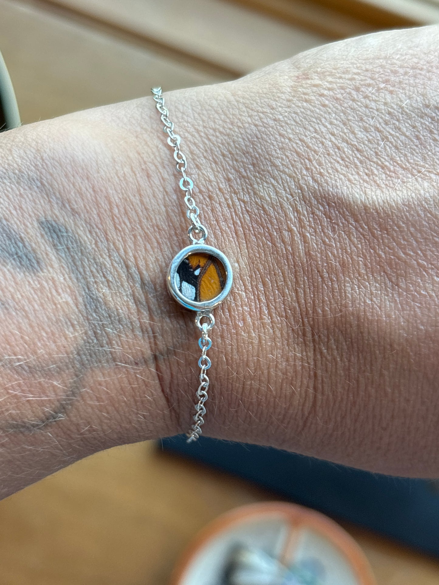 Sterling Butterfly Reversible Bracelet