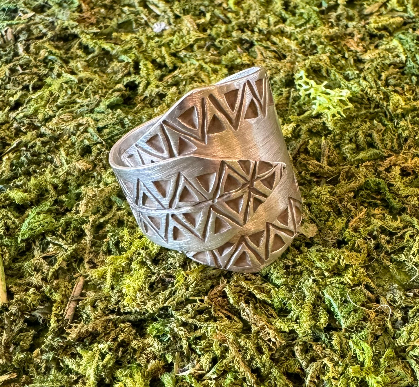 Aztec Print Wrap Ring
