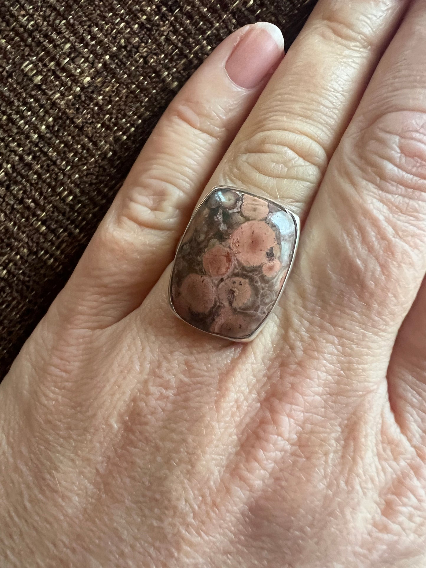 Birds Eye Jasper Ring | Adjustable