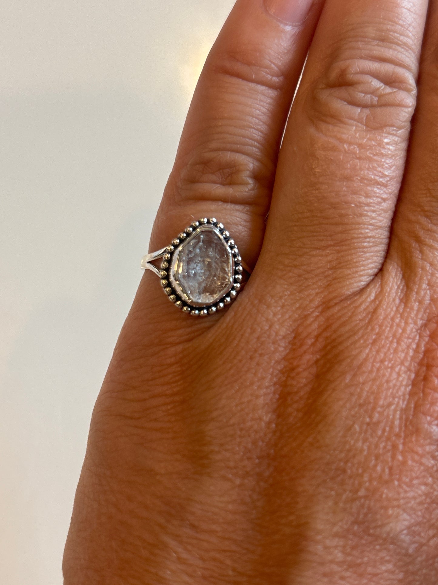 Herkimer Diamond Ring | Size 6