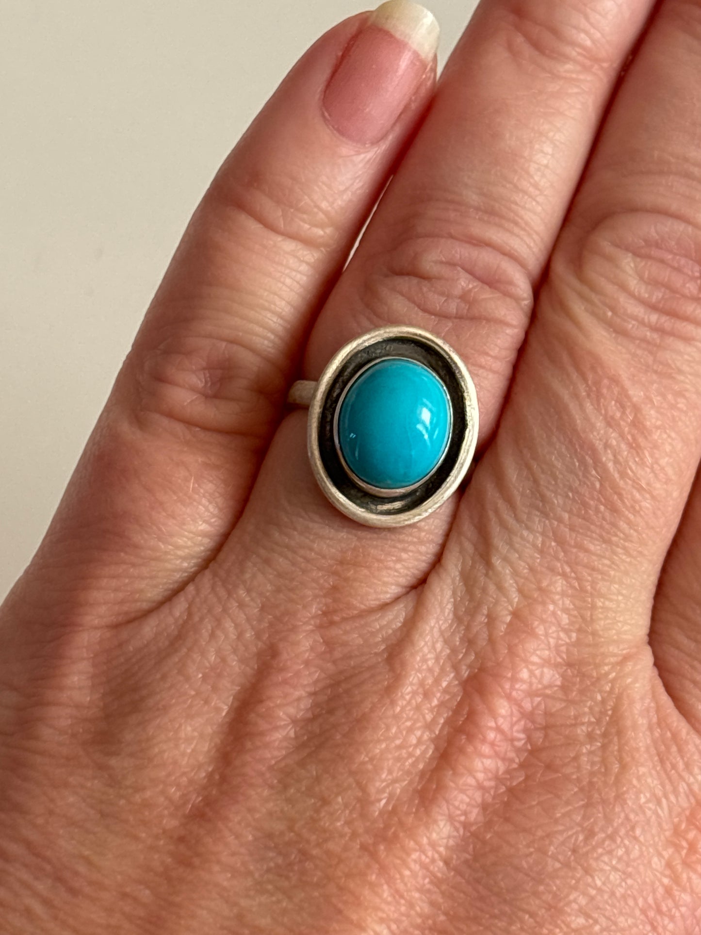 Sleeping Beauty Turquoise Ring | Adjustable