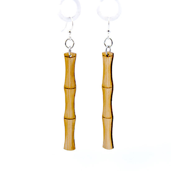 Green Tree Earrings | Bamboo