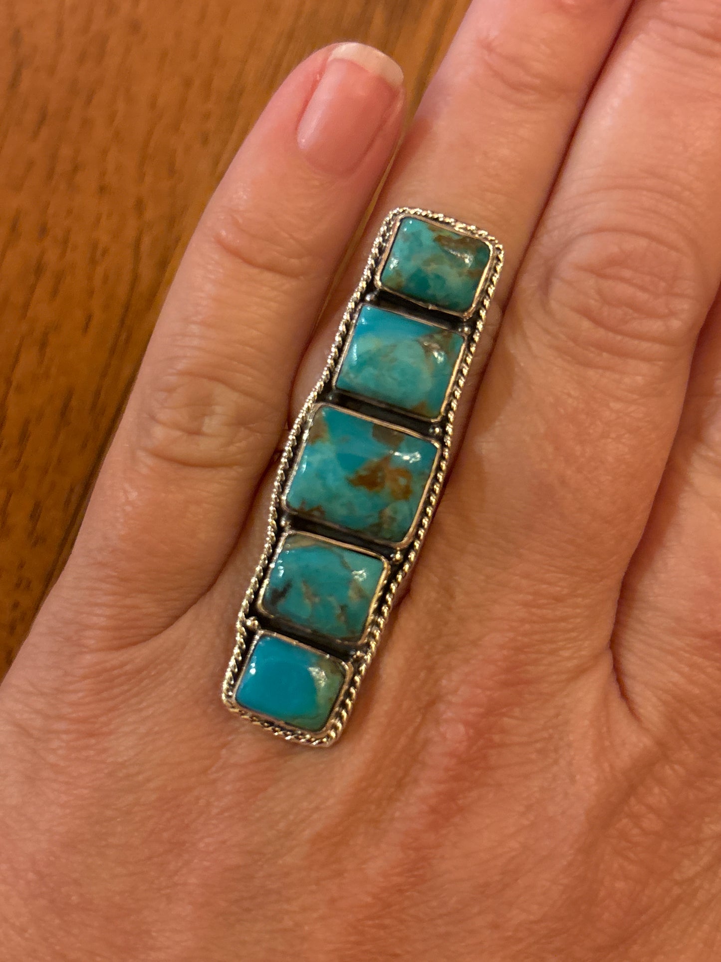 Mojave Turquoise Crawler Ring | Adj.