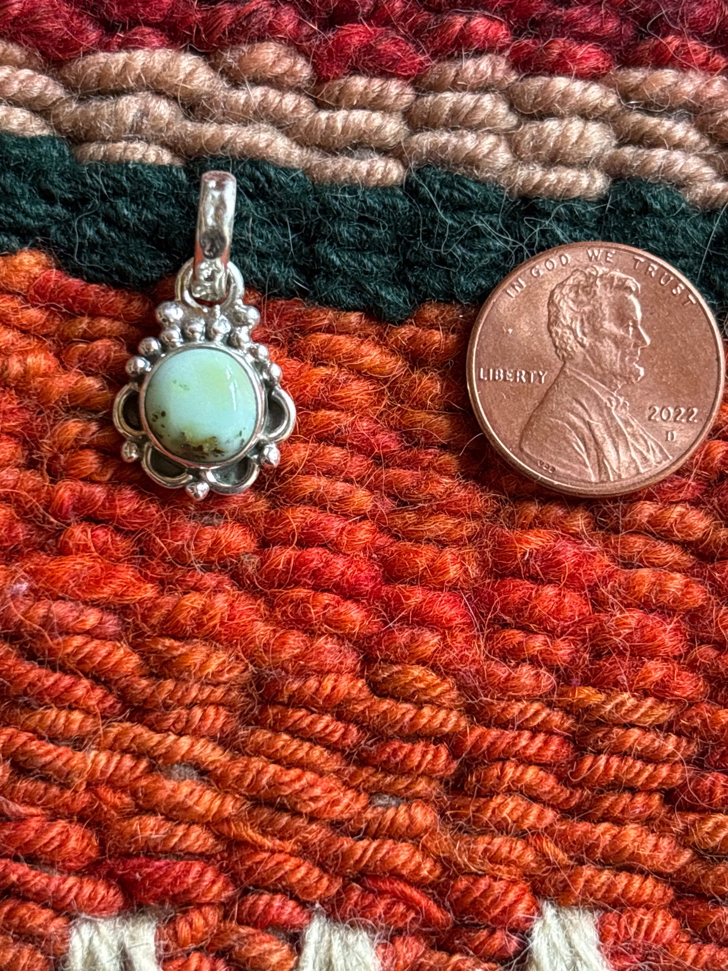 Tiny Palomino Turquoise Pendant