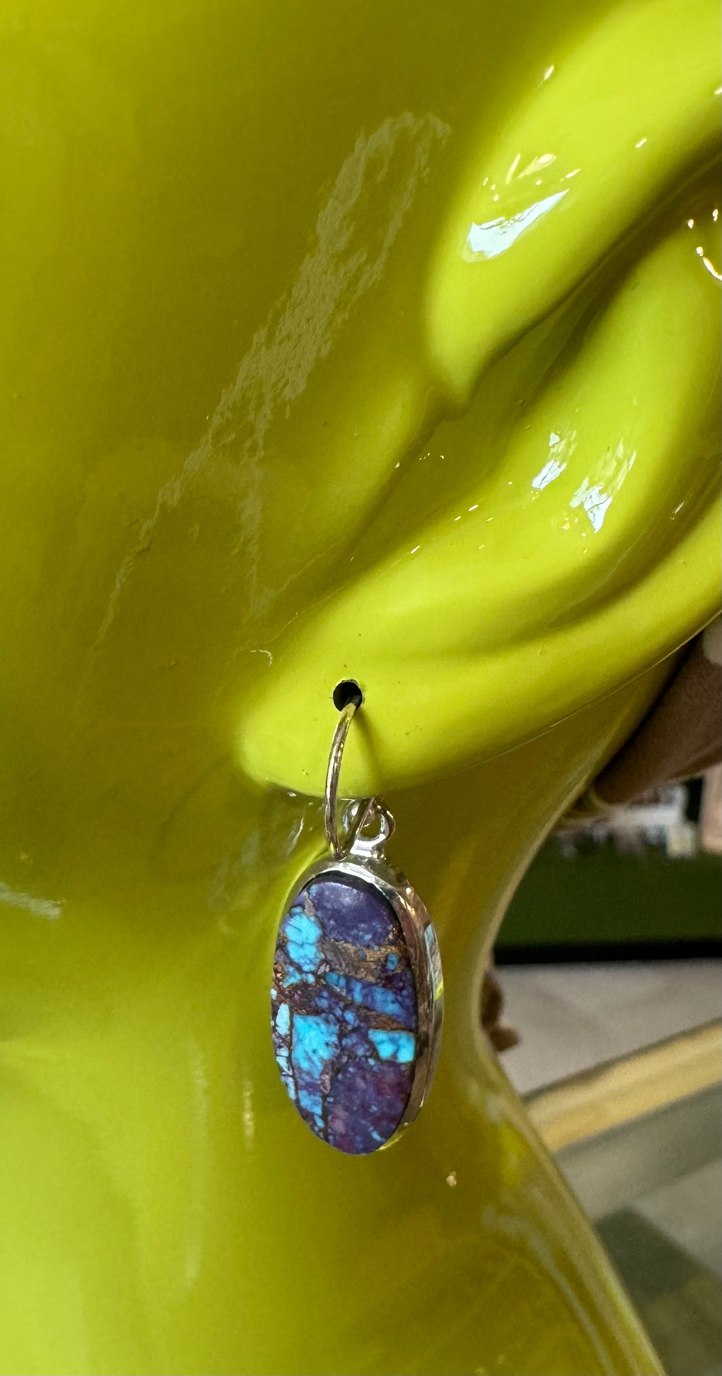 Gemstone Hanging Earrings