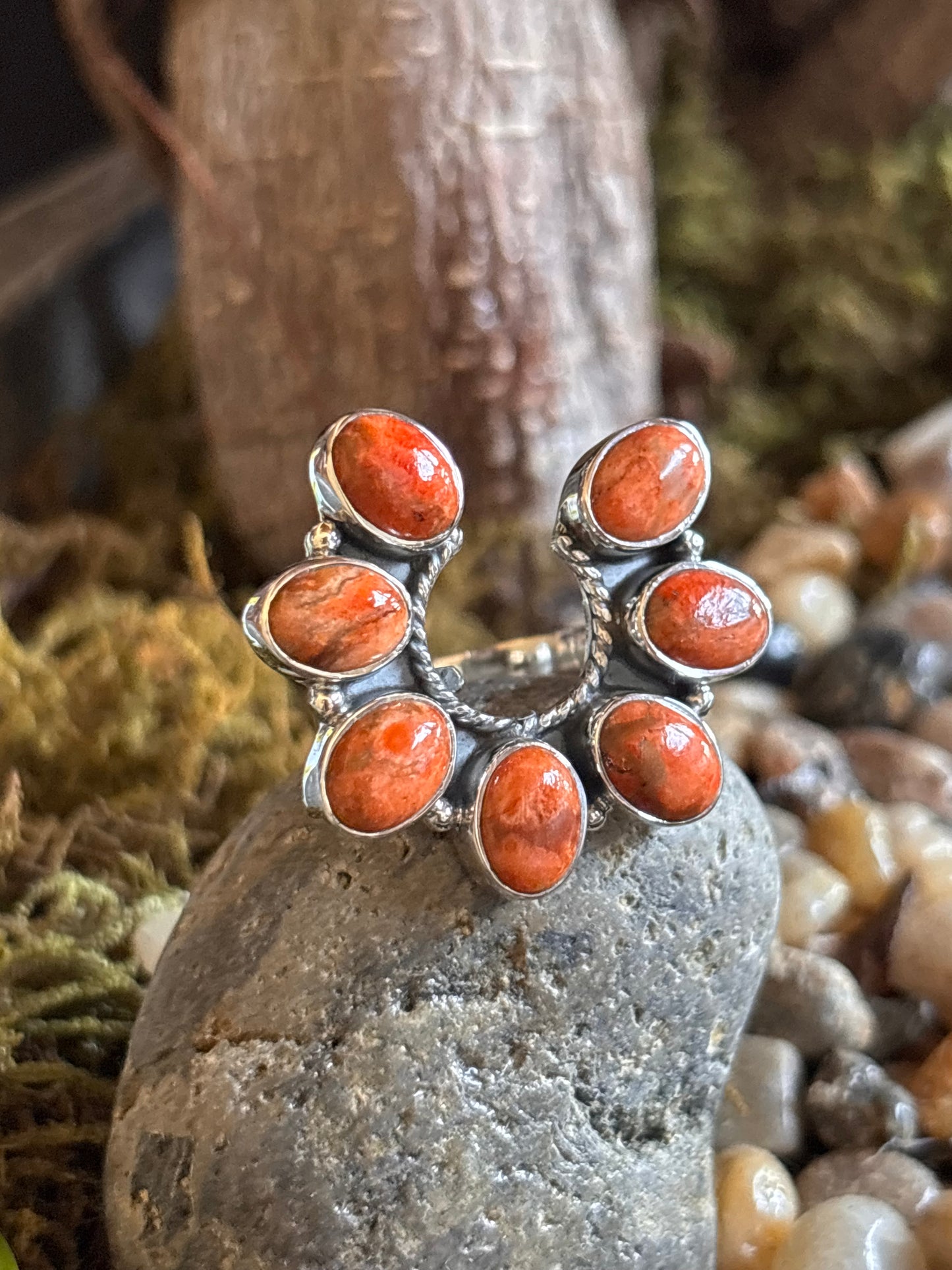 Sponge Coral Naja Ring | Adjustable
