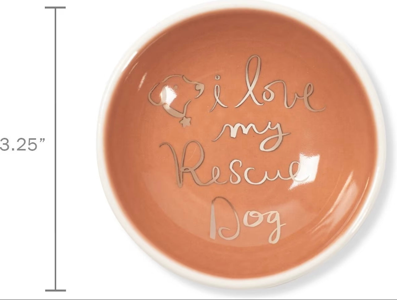 “I Love My Rescue Dog” Trinket Dish