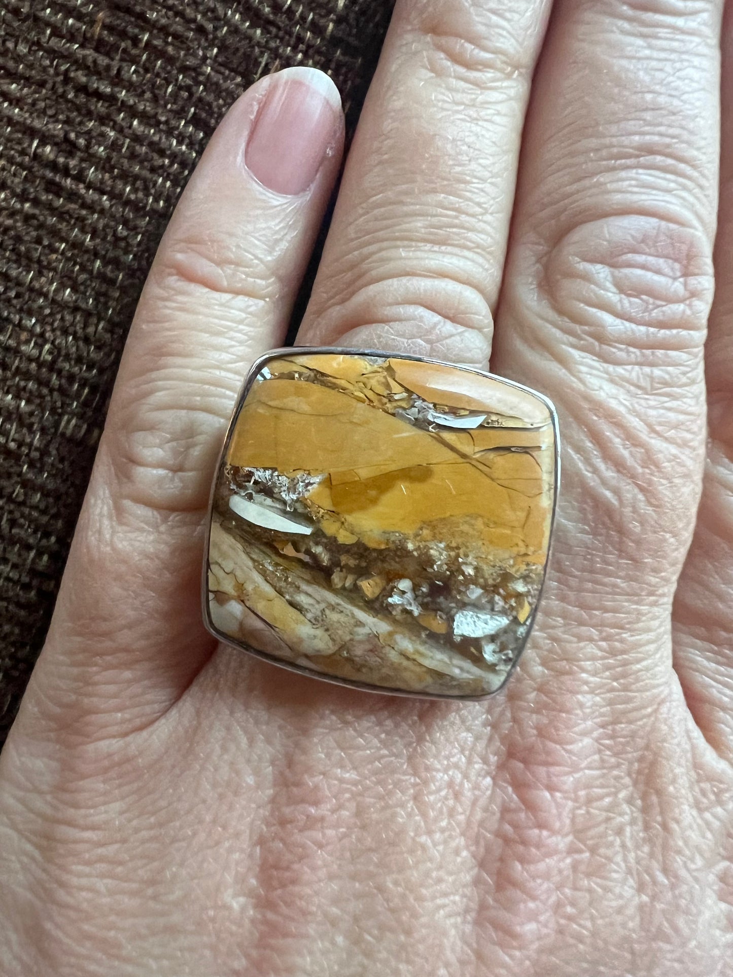Brecciated Mookaite Ring | Size 10