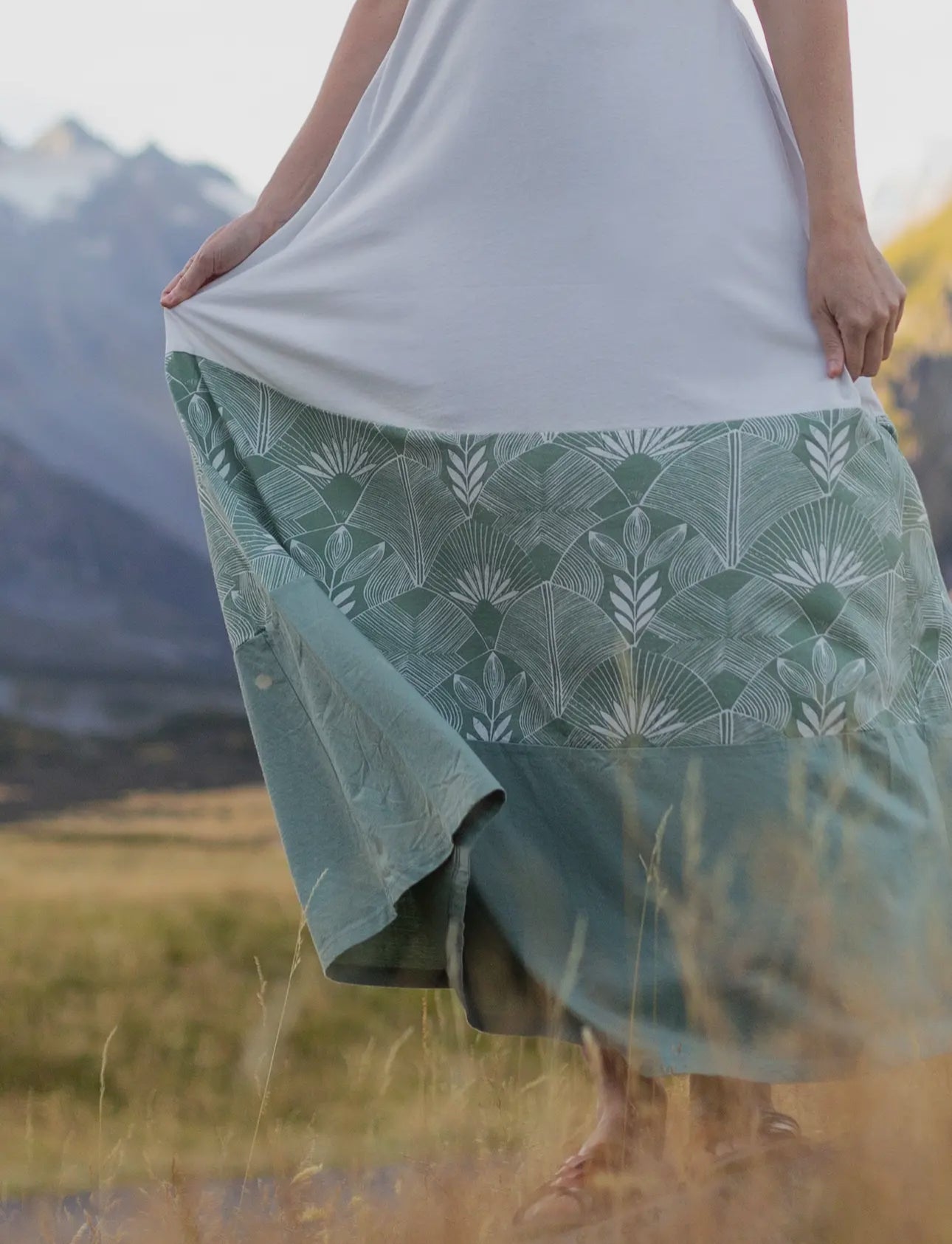 Deco Front Organic Maxi Dress
