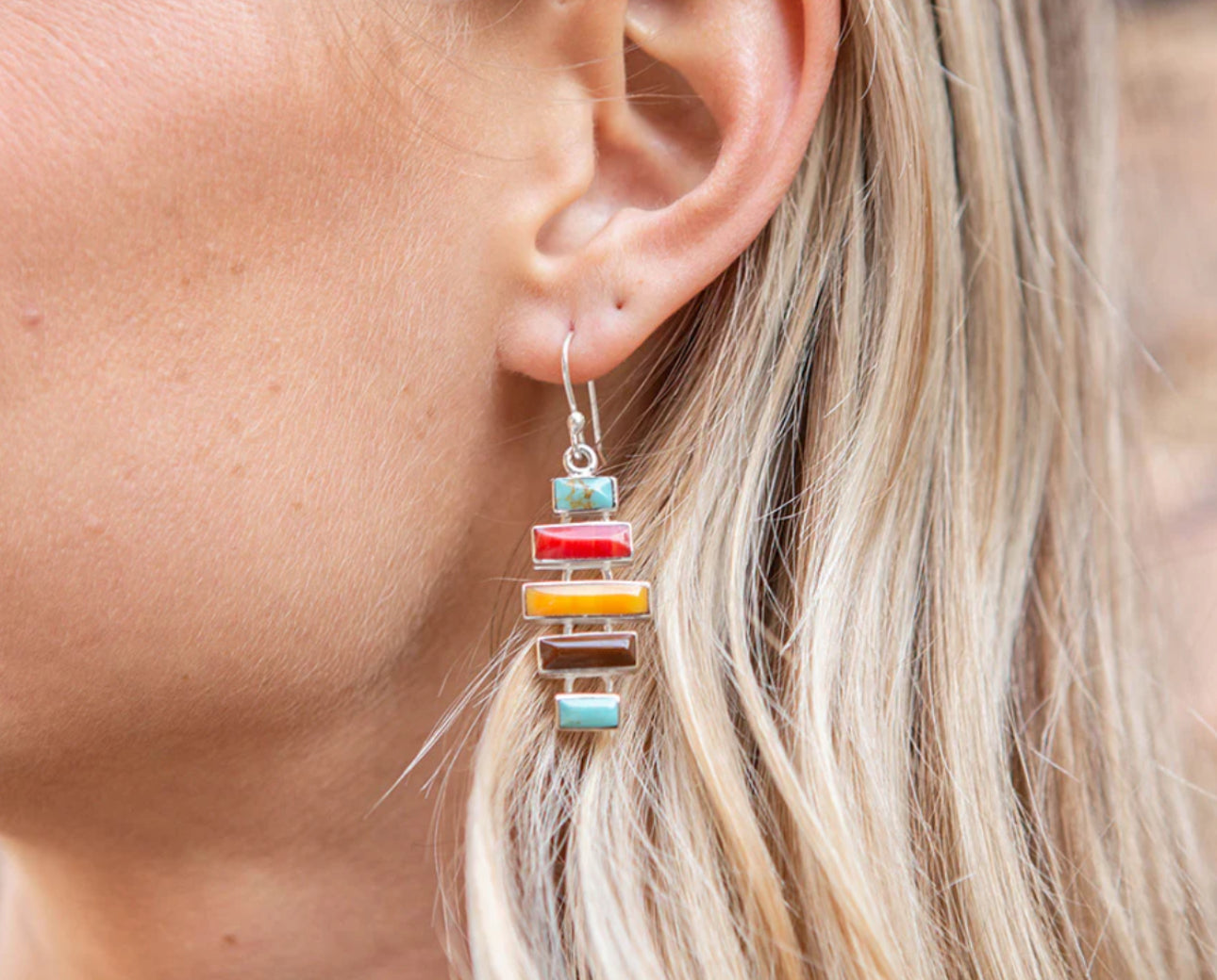 Bar Earrings (Sterling)
