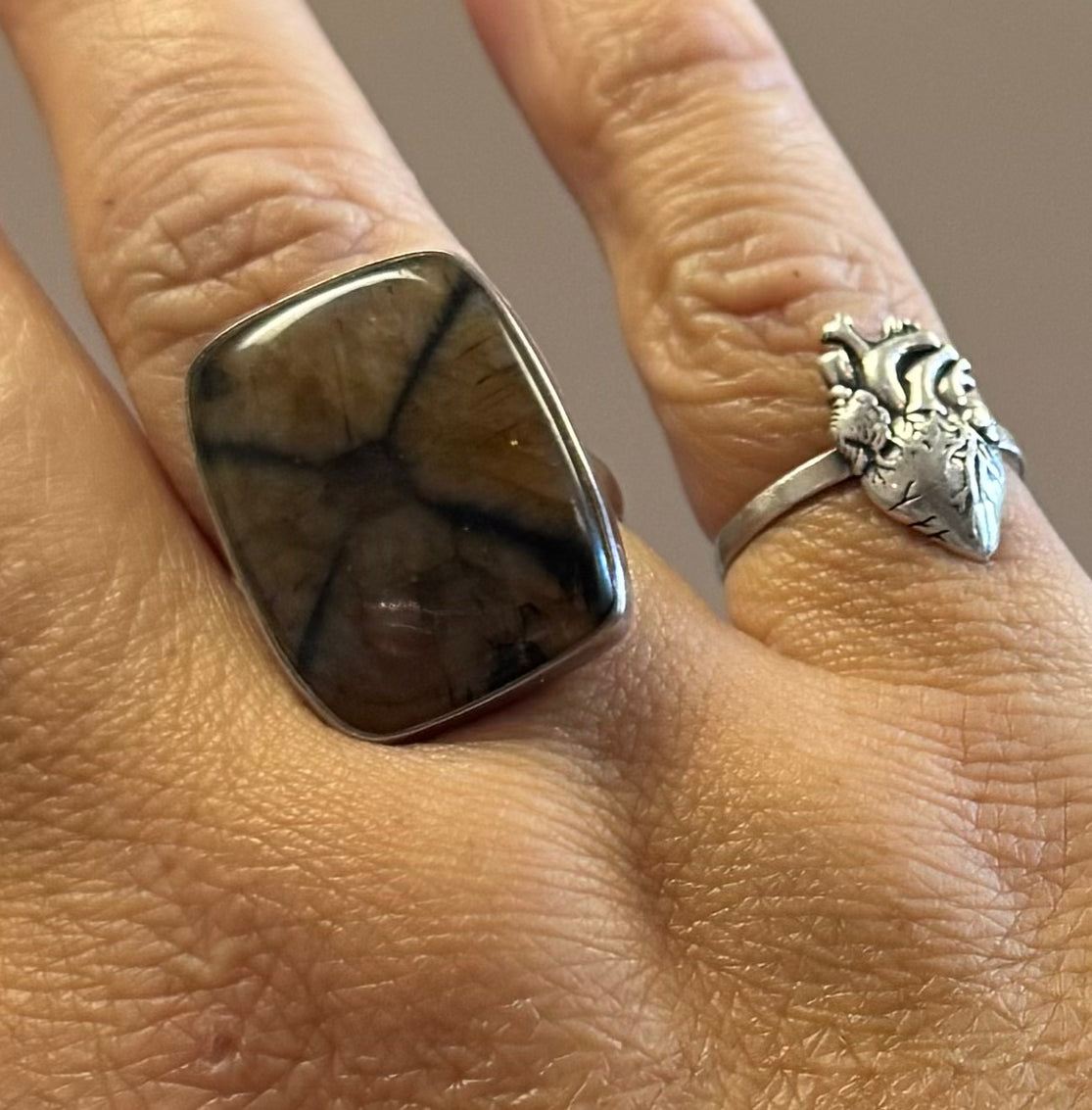 Chiastolite Ring | size 8