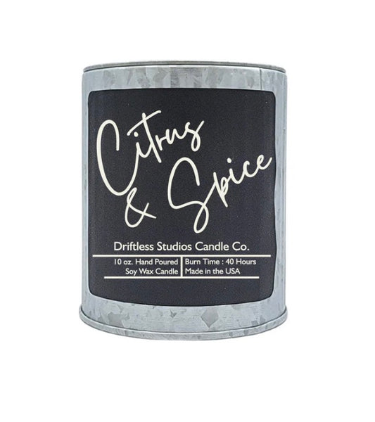 Citrus and Spice Soy Wax Candle | Driftless Studio