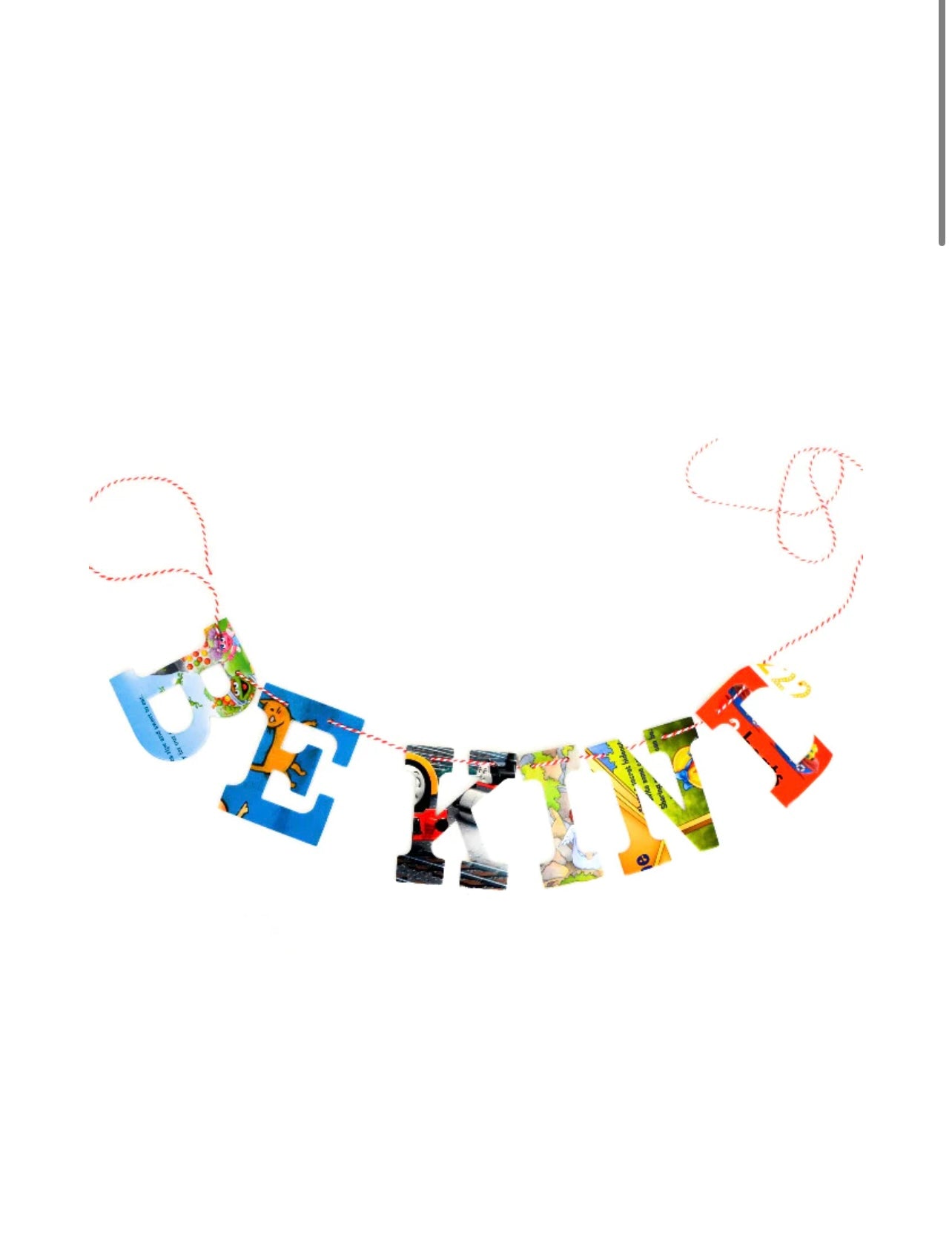 Recycled Book Garland