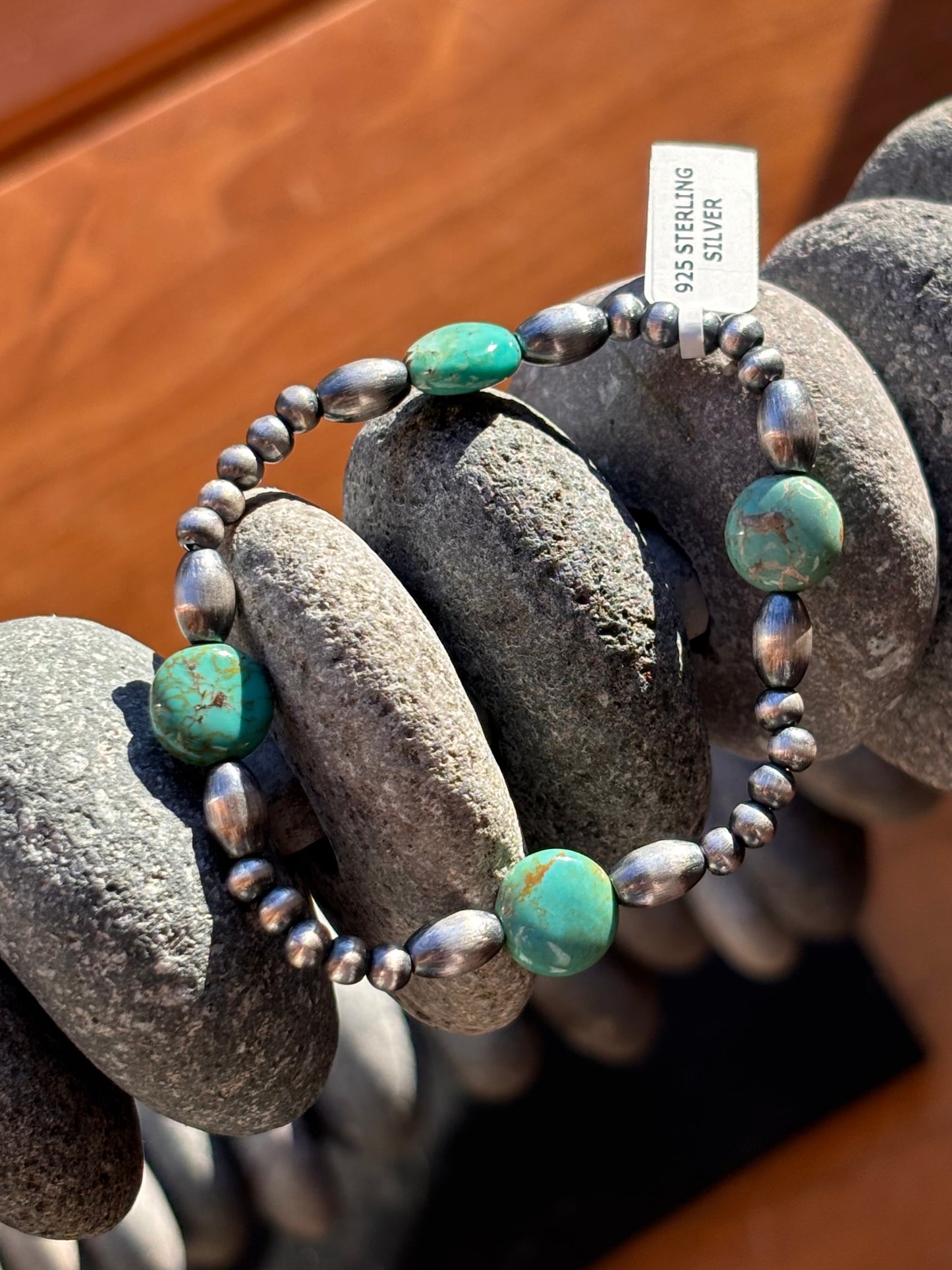 Turquoise & Italian Pearls Bracelet