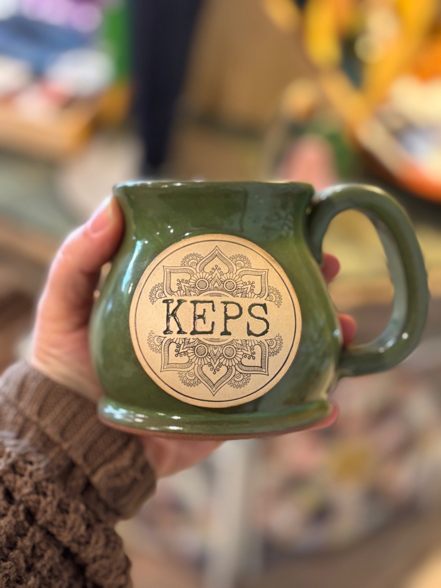 KEPS green mug