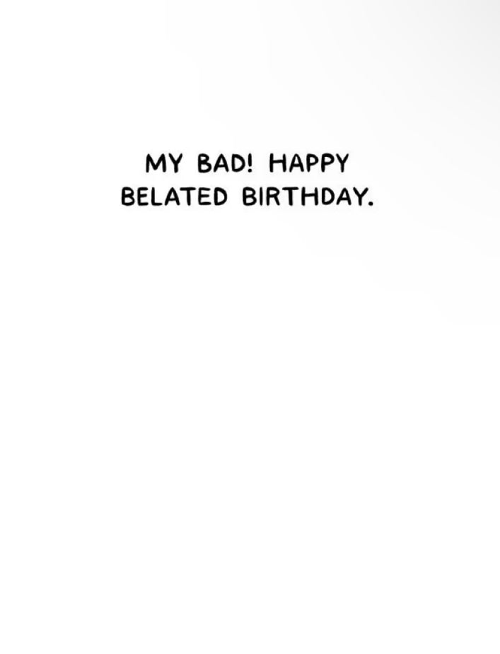 Epic Fail Belated Birthday Card