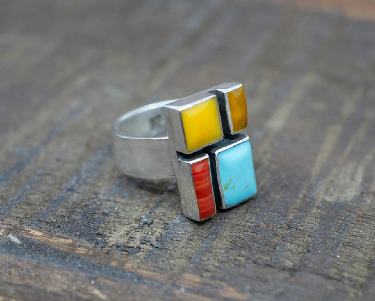 Mosaic Ring (Adjustable Sterling)