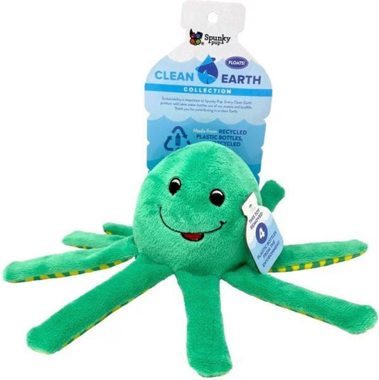 Sustainable Plush Octopus Dog Toy