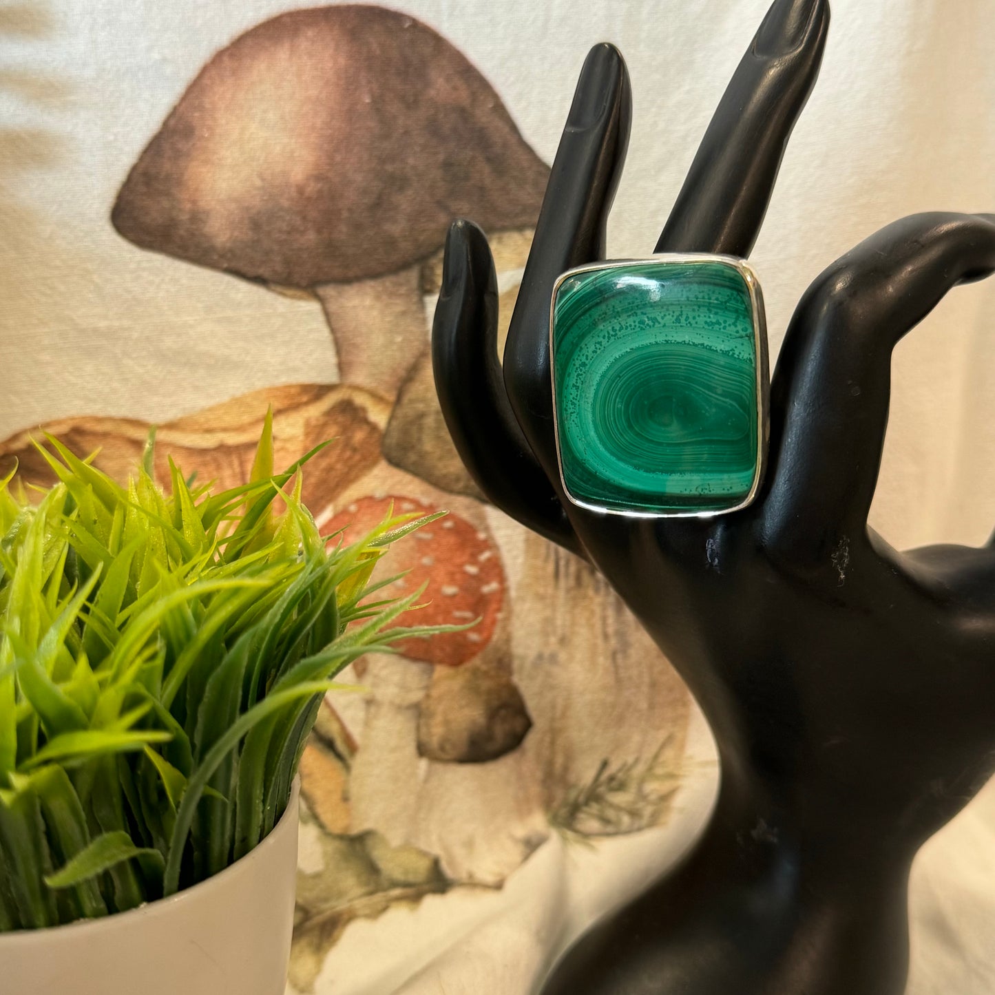 Malachite Ring | Adjustable