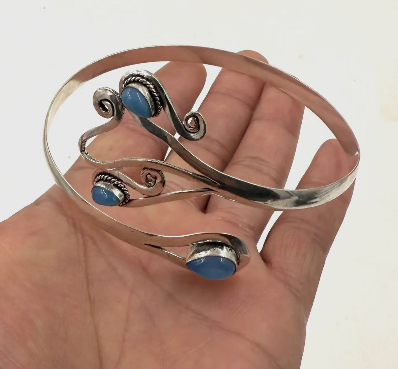 Handcrafted Arm Cuff Bracelet Armlet Armband With Stones
