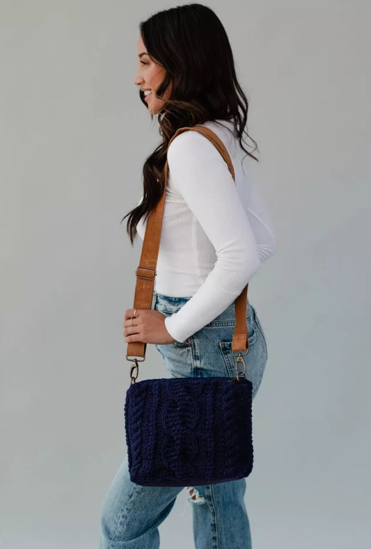 Cable Knit Crossbody | Panache Apparel Co.