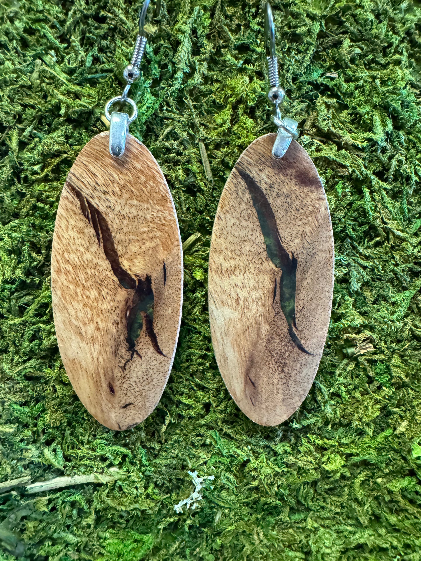 Handcrafted Wood & Resin Earrings