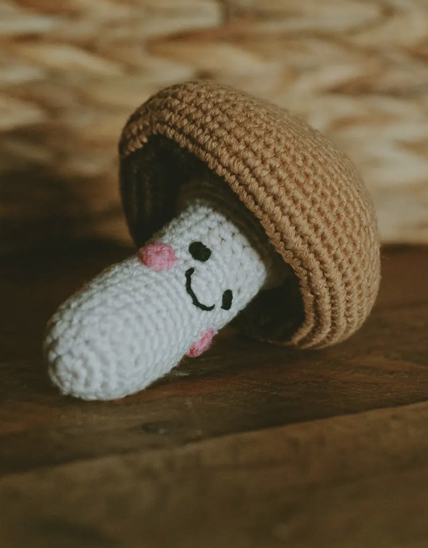 Brown Toadstool Rattle | by Pebble