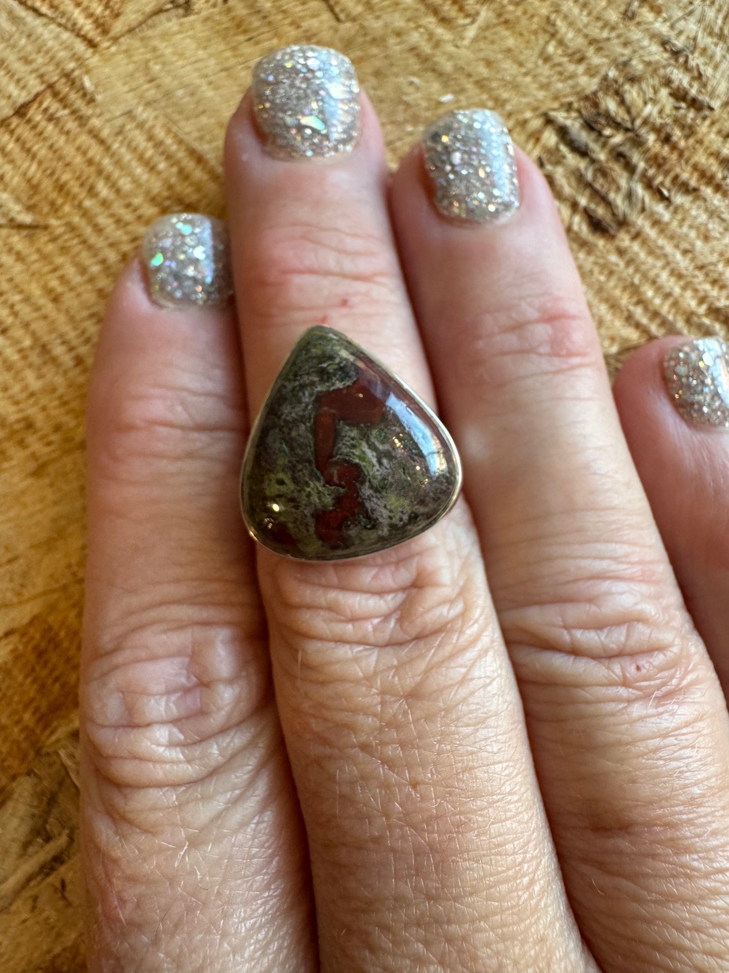 Dragon Blood Jasper Ring | Size 7